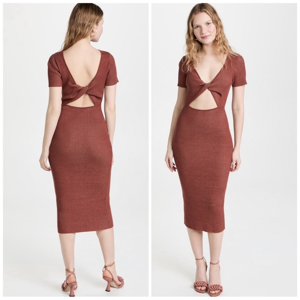 Naadam Ribbed Reversible Twist Dress